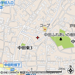 パーシモン中田周辺の地図