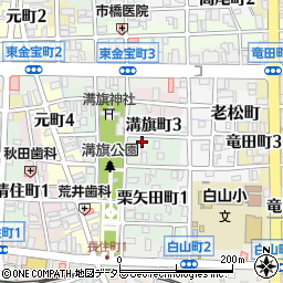 岐阜県岐阜市溝旗町3丁目16周辺の地図