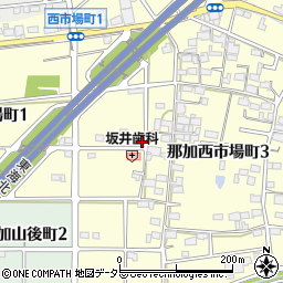 岐阜県各務原市那加西市場町2丁目68周辺の地図