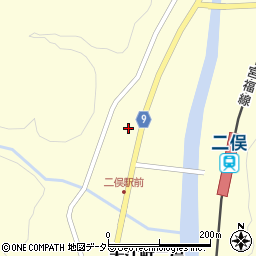 福知山市　大江町和紙伝承館周辺の地図