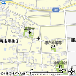 岐阜県各務原市那加西市場町5丁目85周辺の地図