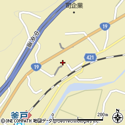 岐阜県瑞浪市釜戸町3325-1周辺の地図