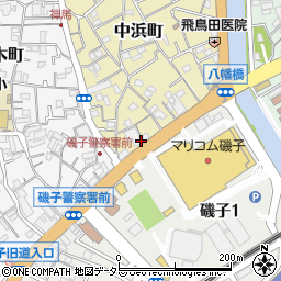 神奈川県横浜市磯子区中浜町15周辺の地図