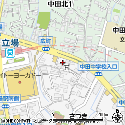 江橋ガラス修理専門店周辺の地図