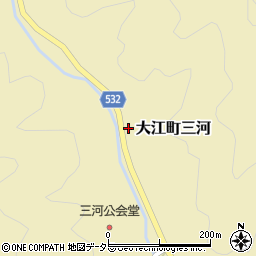京都府福知山市大江町三河494周辺の地図