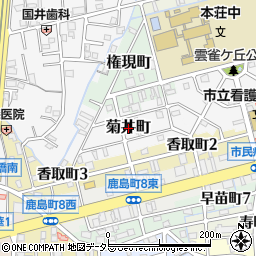 岐阜県岐阜市菊井町周辺の地図