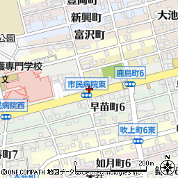 日本調剤岐阜中央薬局周辺の地図