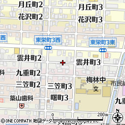 岐阜県岐阜市雲井町周辺の地図