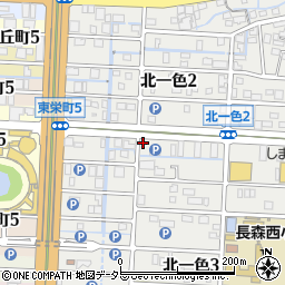ファミリーマート岐阜北一色二丁目店周辺の地図