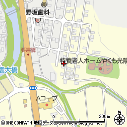 島根県松江市八雲町東岩坂804-4周辺の地図