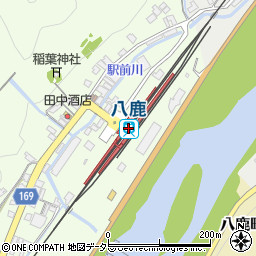 兵庫県養父市周辺の地図