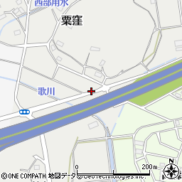 神奈川県伊勢原市粟窪周辺の地図