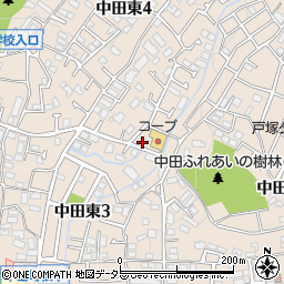 ユーコープ中田店駐車場周辺の地図