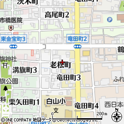 岐阜県岐阜市老松町周辺の地図