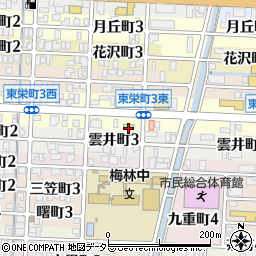 ミニストップ岐阜東栄町店周辺の地図