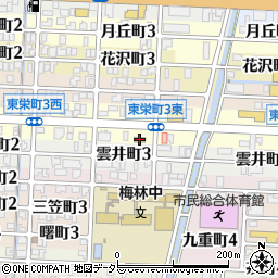 ミニストップ岐阜東栄町店周辺の地図