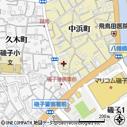 神奈川県横浜市磯子区中浜町17周辺の地図