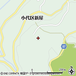 兵庫県美方郡香美町小代区新屋1041周辺の地図