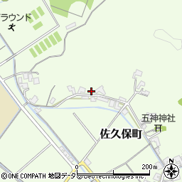 島根県安来市佐久保町周辺の地図