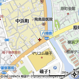 横浜中浜郵便局 ＡＴＭ周辺の地図