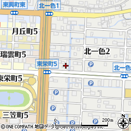 岐阜県岐阜市北一色2丁目8周辺の地図