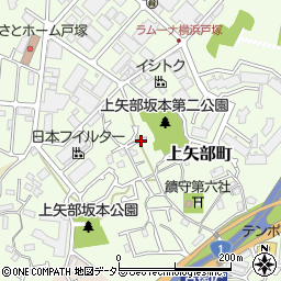 神奈川県横浜市戸塚区上矢部町周辺の地図