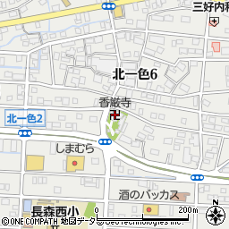 香厳寺周辺の地図