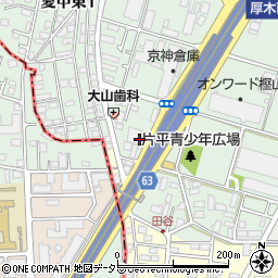 神奈川県厚木市愛甲東1丁目22周辺の地図