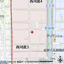 岐阜県岐阜市西河渡周辺の地図