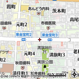 岐阜県岐阜市東金宝町周辺の地図