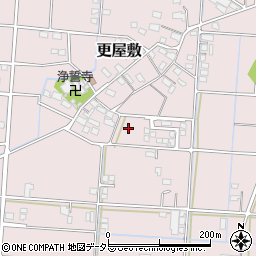 岐阜県安八郡神戸町更屋敷周辺の地図