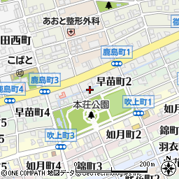 岐阜市役所　本荘公園管理事務所周辺の地図