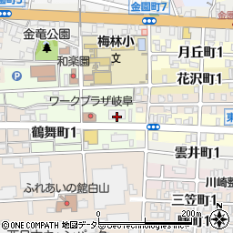 東海労働金庫　岐阜ローンセンター周辺の地図