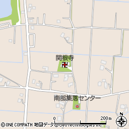関根寺周辺の地図