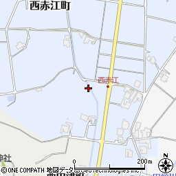 西赤江公会堂周辺の地図