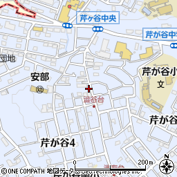 神奈川県横浜市港南区芹が谷周辺の地図