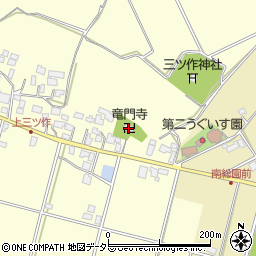 竜門寺周辺の地図