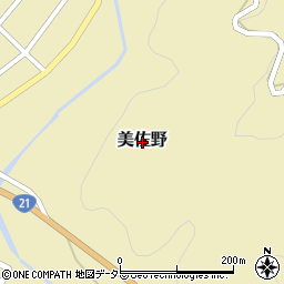 岐阜県可児郡御嵩町美佐野周辺の地図
