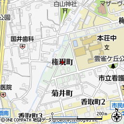 岐阜県岐阜市権現町周辺の地図