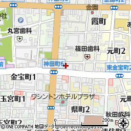 岐阜信用金庫本店営業部周辺の地図