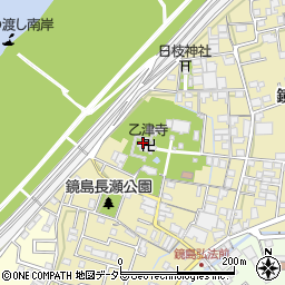 乙津寺周辺の地図