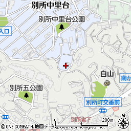 神奈川県横浜市南区別所中里台18-10周辺の地図