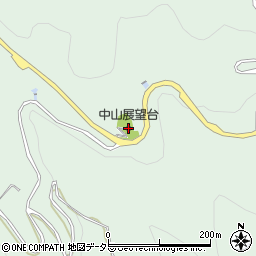 中山展望台周辺の地図