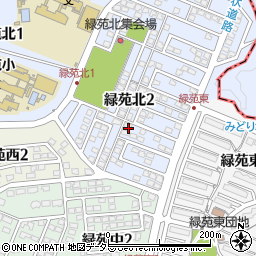 岐阜県各務原市緑苑北2丁目周辺の地図