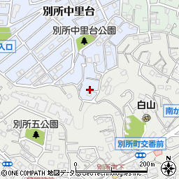 神奈川県横浜市南区別所中里台18周辺の地図