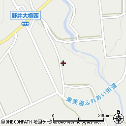 岐阜県恵那市三郷町野井103周辺の地図