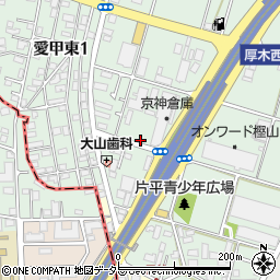 神奈川県厚木市愛甲東1丁目23-32周辺の地図