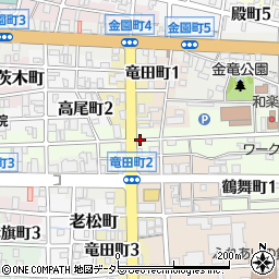 岐阜県岐阜市金竜町周辺の地図