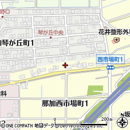 岐阜県各務原市那加西市場町1丁目20周辺の地図