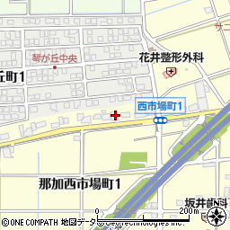 岐阜県各務原市那加西市場町1丁目24周辺の地図